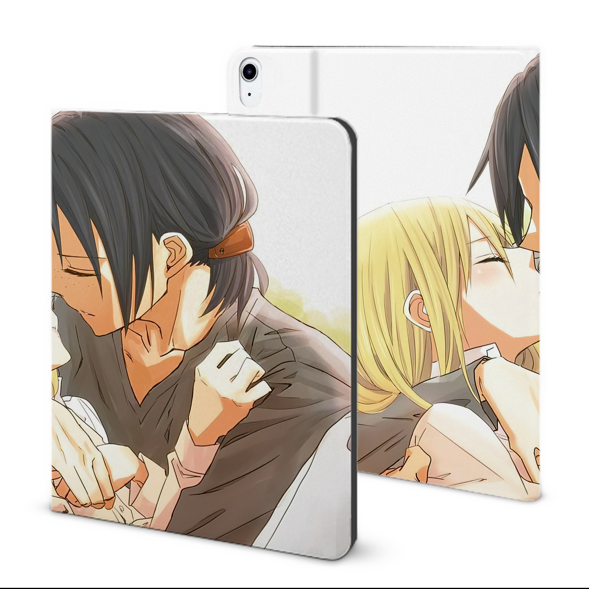 （画像用） 進撃の巨人 Attack on Titan IPad ケース ブック型 PUレザー TPU 耐衝撃 軽量 薄型 ペン収納なし 全面保護 IPad 各モデル対応